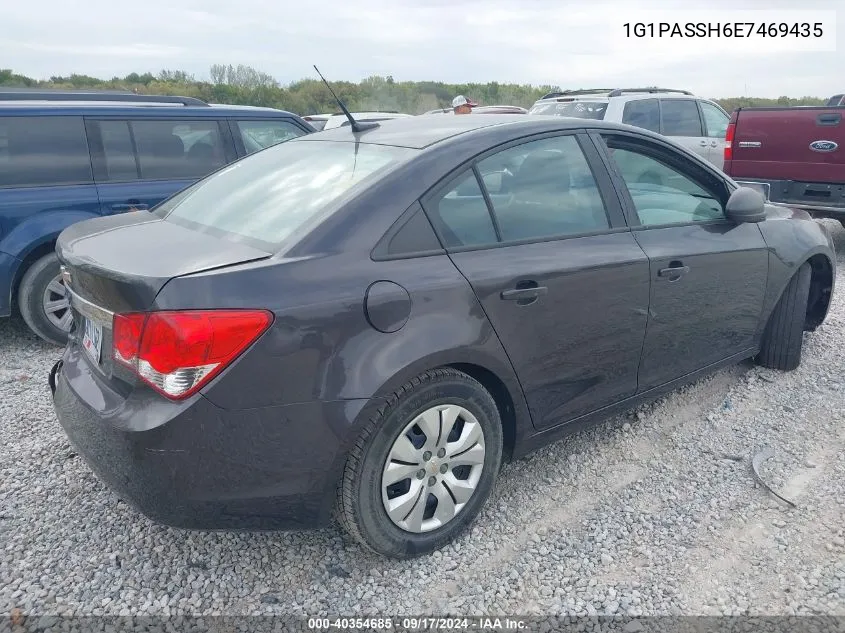 2014 Chevrolet Cruze VIN: 1G1PASSH6E7469435 Lot: 40354685