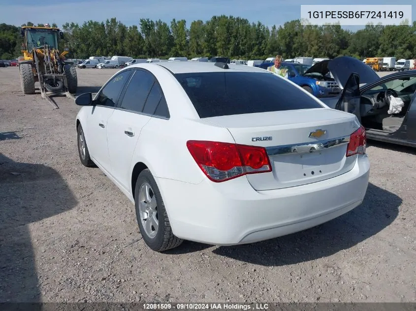 2015 Chevrolet Cruze VIN: 1G1PE5SB6F7241419 Lot: 12081509