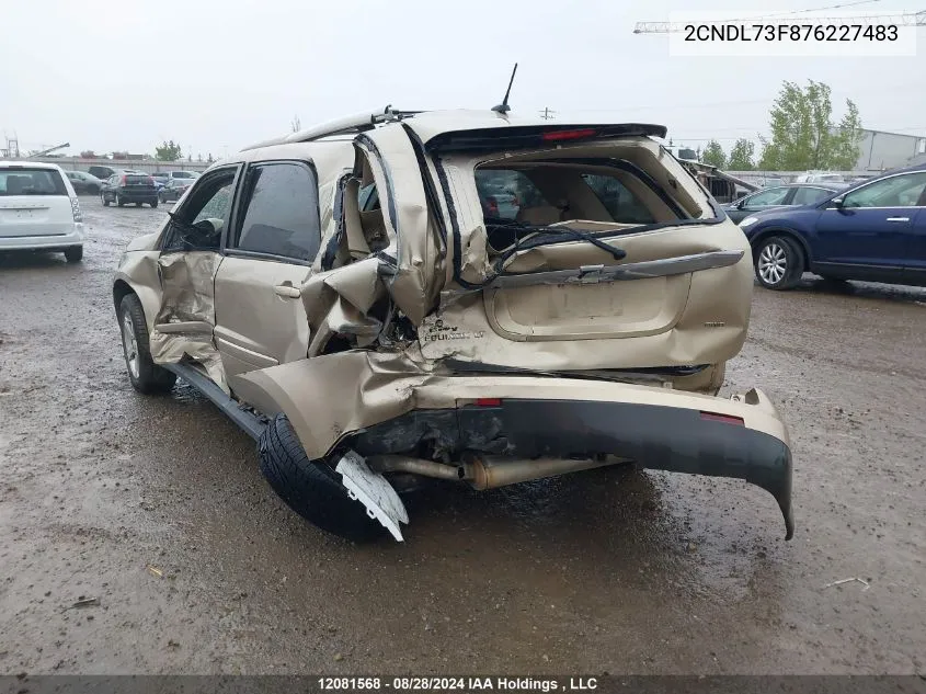 2CNDL73F876227483 2007 Chevrolet Equinox