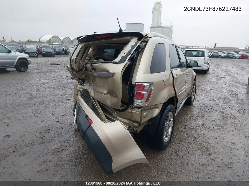 2CNDL73F876227483 2007 Chevrolet Equinox