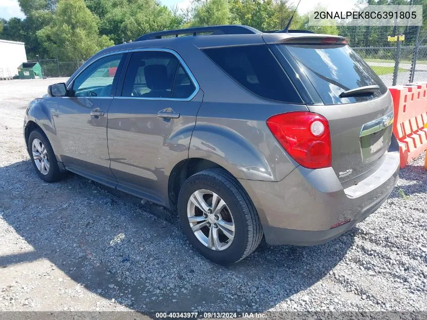 2012 Chevrolet Equinox 2Lt VIN: 2GNALPEK8C6391805 Lot: 40343977