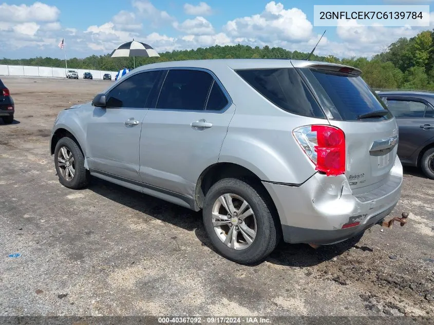 2GNFLCEK7C6139784 2012 Chevrolet Equinox Ls