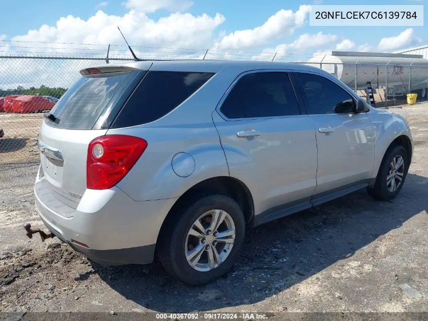 2GNFLCEK7C6139784 2012 Chevrolet Equinox Ls