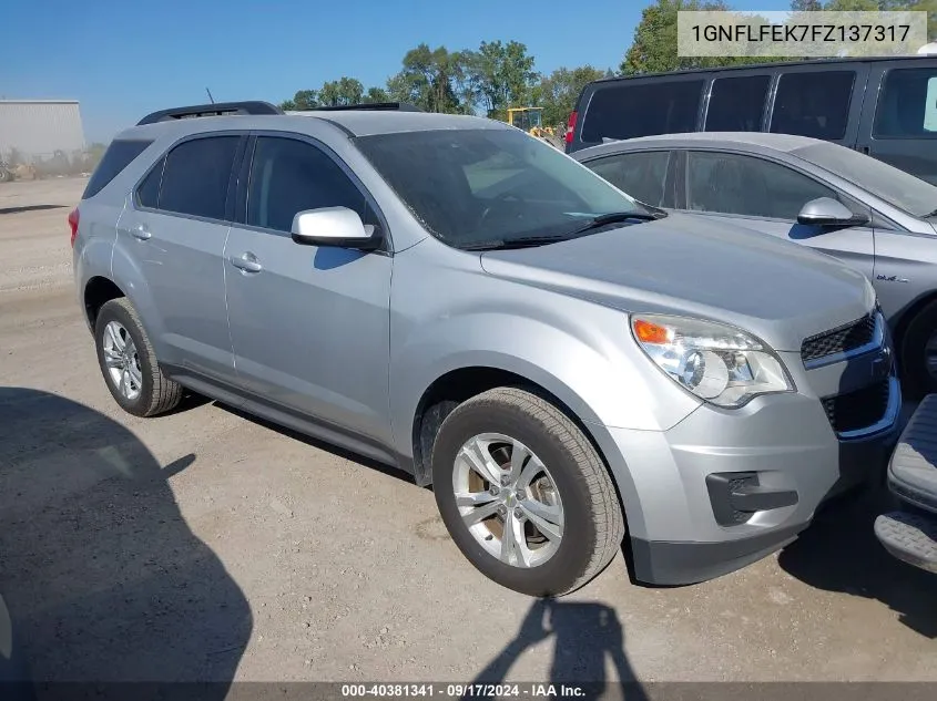 1GNFLFEK7FZ137317 2015 Chevrolet Equinox 1Lt