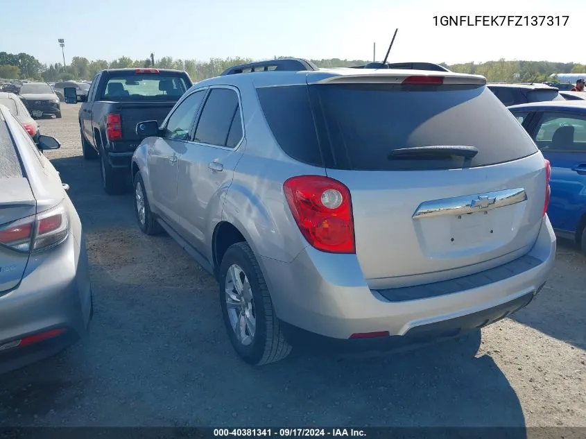 1GNFLFEK7FZ137317 2015 Chevrolet Equinox 1Lt