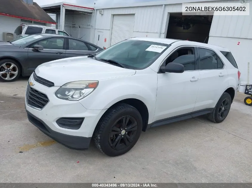 2GNALBEK6G6305402 2016 Chevrolet Equinox Ls