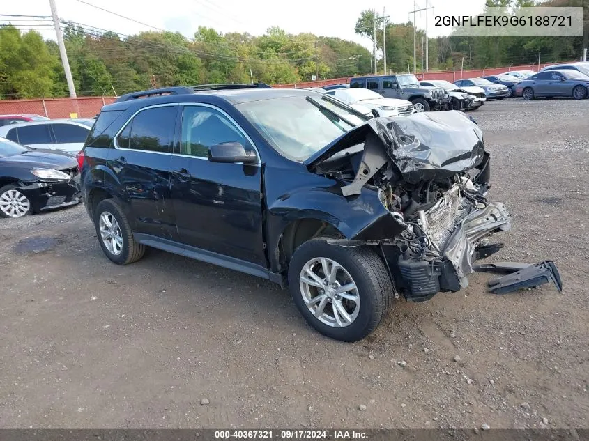 2016 Chevrolet Equinox Lt VIN: 2GNFLFEK9G6188721 Lot: 40367321