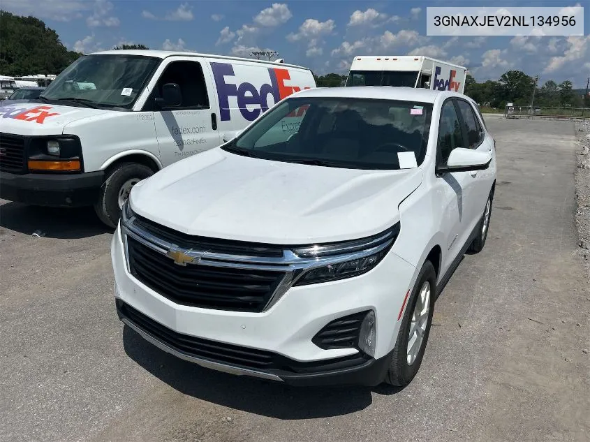 2022 Chevrolet Equinox Lt VIN: 3GNAXJEV2NL134956 Lot: 40363914