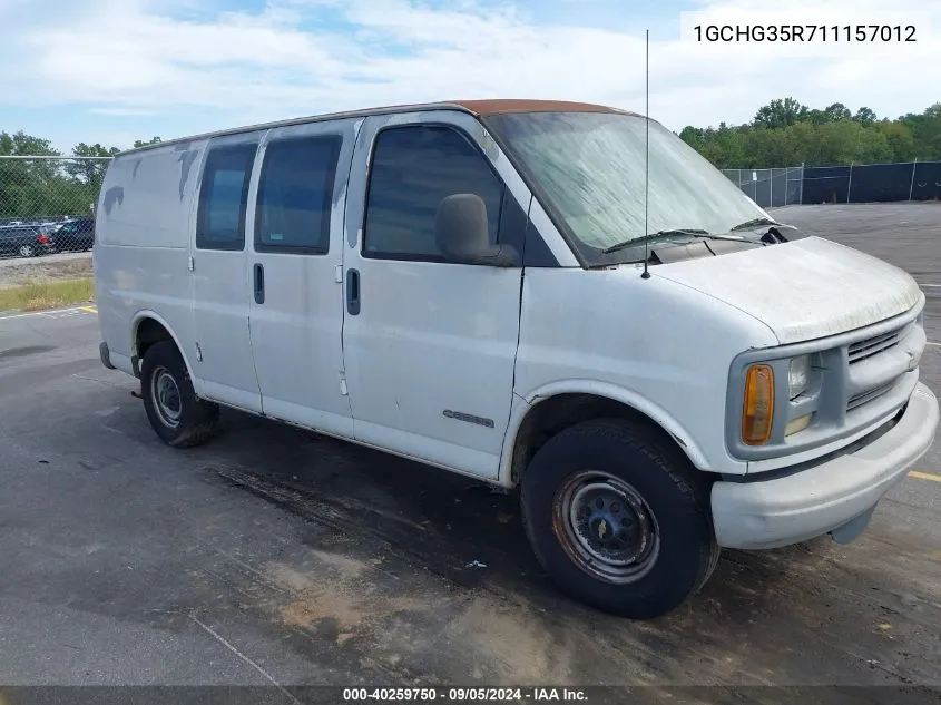 2001 Chevrolet Express VIN: 1GCHG35R711157012 Lot: 40259750