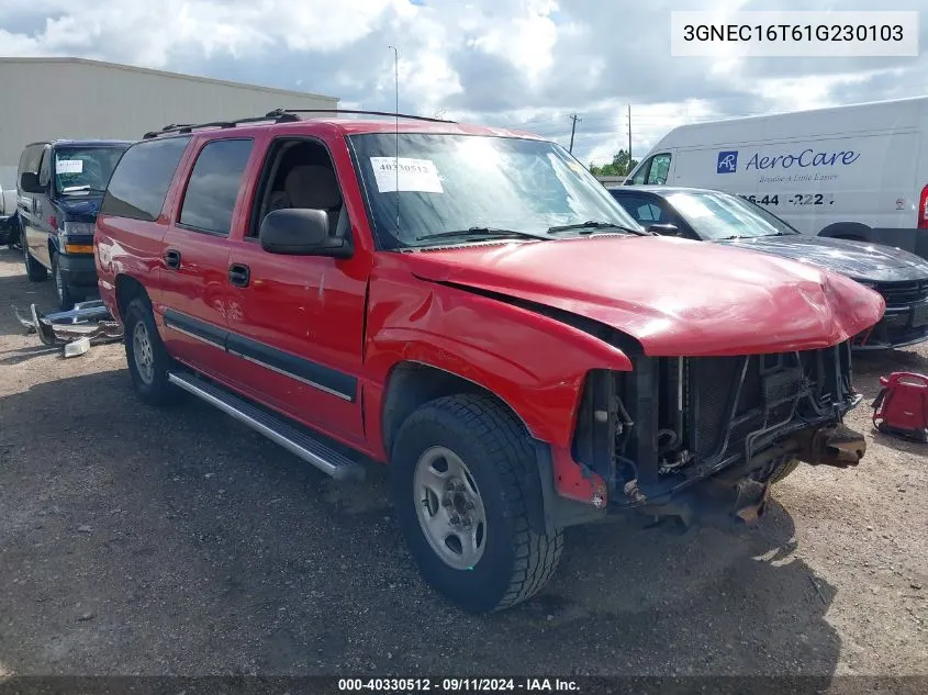 2001 Chevrolet Suburban 1500 Ls VIN: 3GNEC16T61G230103 Lot: 40330512