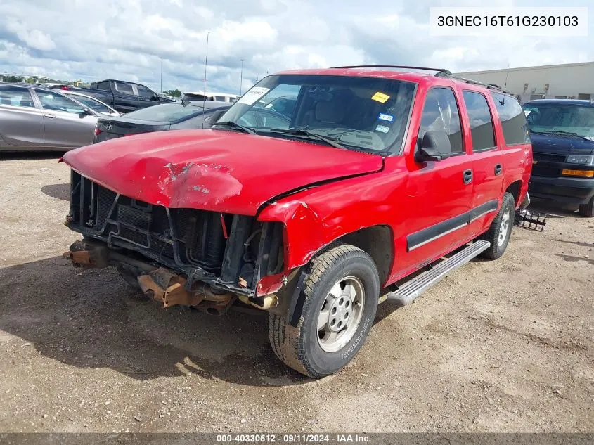 3GNEC16T61G230103 2001 Chevrolet Suburban 1500 Ls