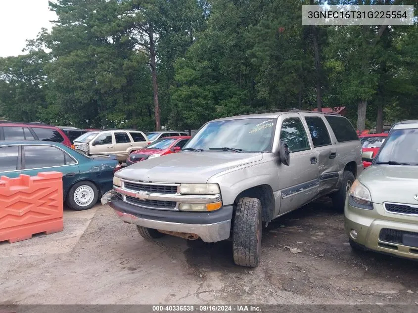 2001 Chevrolet Suburban 1500 Ls VIN: 3GNEC16T31G225554 Lot: 40336538