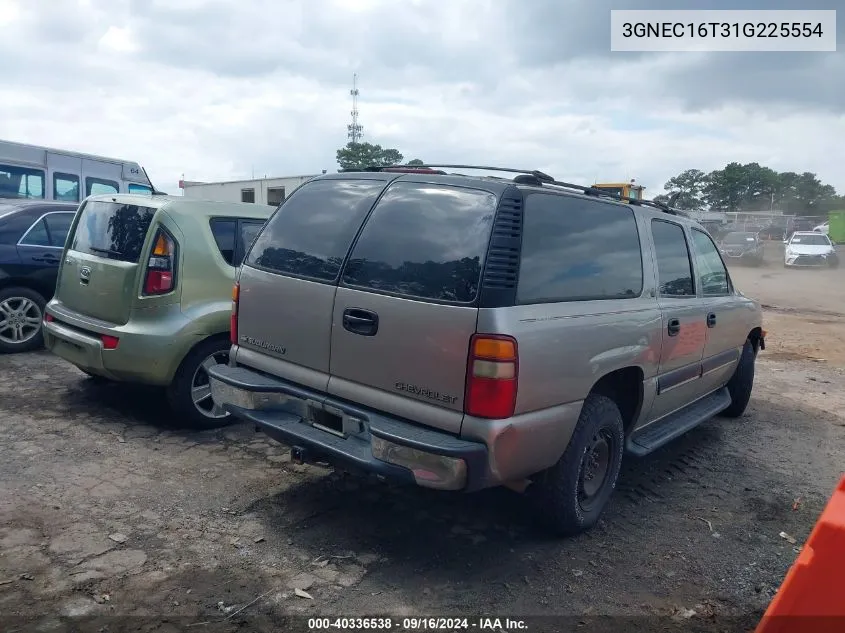 2001 Chevrolet Suburban 1500 Ls VIN: 3GNEC16T31G225554 Lot: 40336538