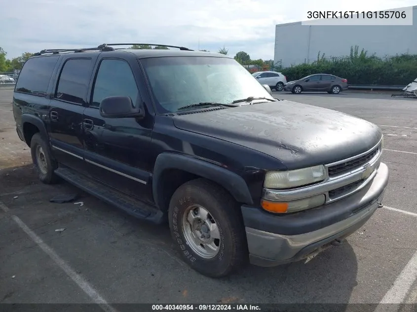 3GNFK16T11G155706 2001 Chevrolet Suburban 1500 Lt