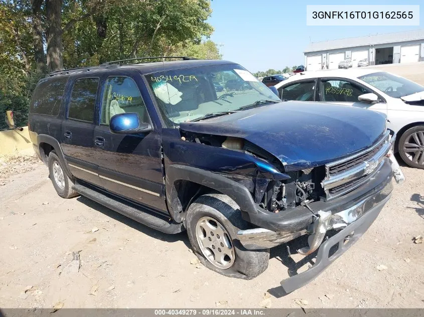 2001 Chevrolet Suburban 1500 Lt VIN: 3GNFK16T01G162565 Lot: 40349279