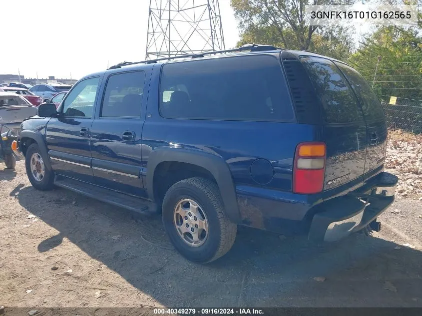 2001 Chevrolet Suburban 1500 Lt VIN: 3GNFK16T01G162565 Lot: 40349279