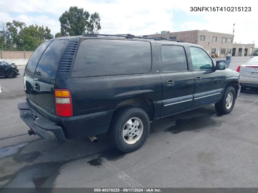 2001 Chevrolet Suburban 1500 Ls VIN: 3GNFK16T41G215123 Lot: 40378225