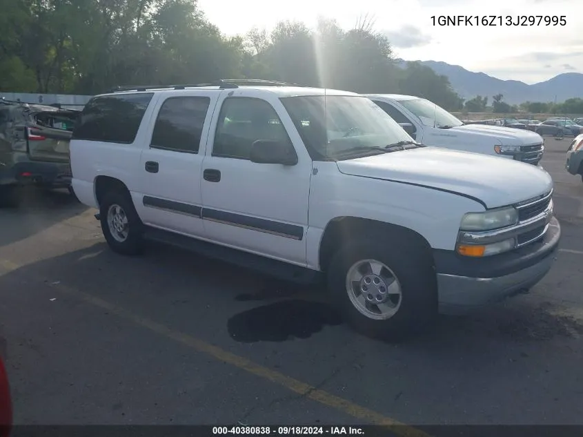 2003 Chevrolet Suburban 1500 Ls VIN: 1GNFK16Z13J297995 Lot: 40380838