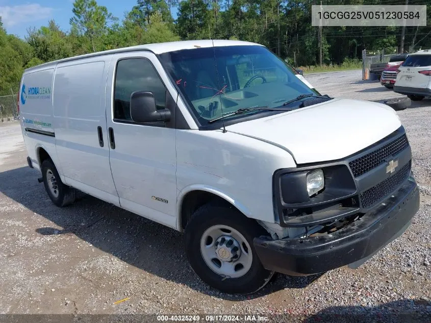 2005 Chevrolet Express VIN: 1GCGG25V051230584 Lot: 40325249