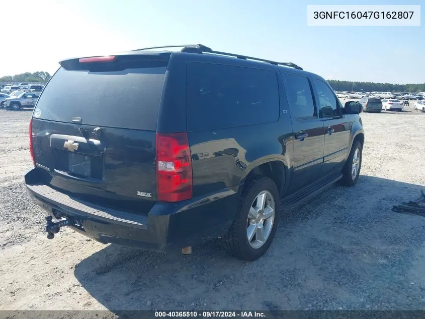 2007 Chevrolet Suburban 1500 Ltz VIN: 3GNFC16047G162807 Lot: 40365510