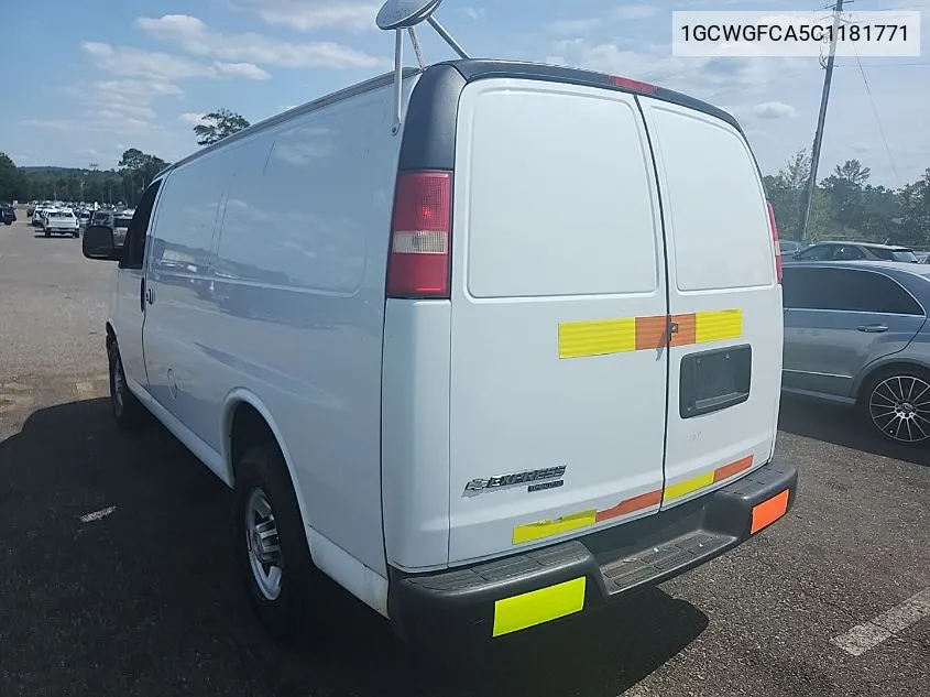 1GCWGFCA5C1181771 2012 Chevrolet Express G2500