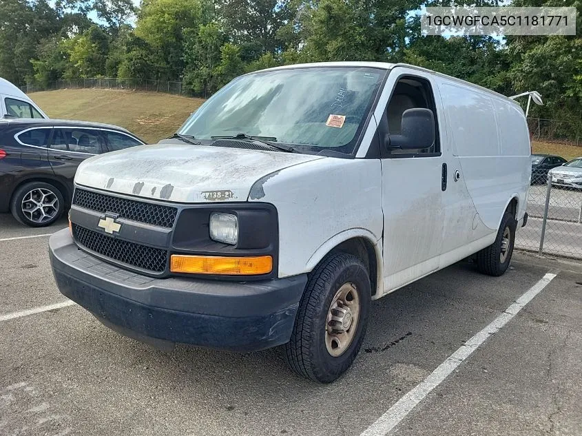 2012 Chevrolet Express G2500 VIN: 1GCWGFCA5C1181771 Lot: 40363911