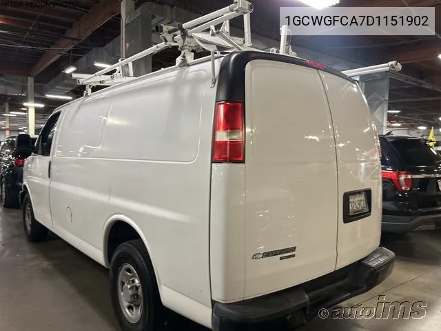 1GCWGFCA7D1151902 2013 Chevrolet Express 2500 Work Van