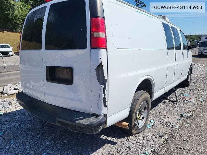 1GCWGBFF4G1145950 2016 Chevrolet Express G2500