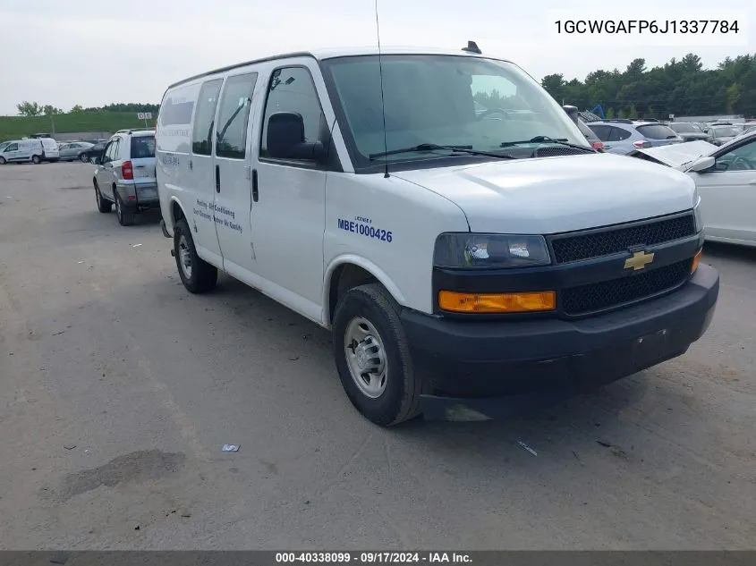 2018 Chevrolet Express 2500 Work Van VIN: 1GCWGAFP6J1337784 Lot: 40338099