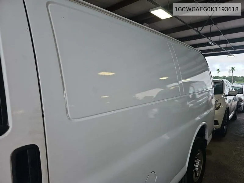 2019 Chevrolet Express G2500 VIN: 1GCWGAFG0K1193618 Lot: 40363529