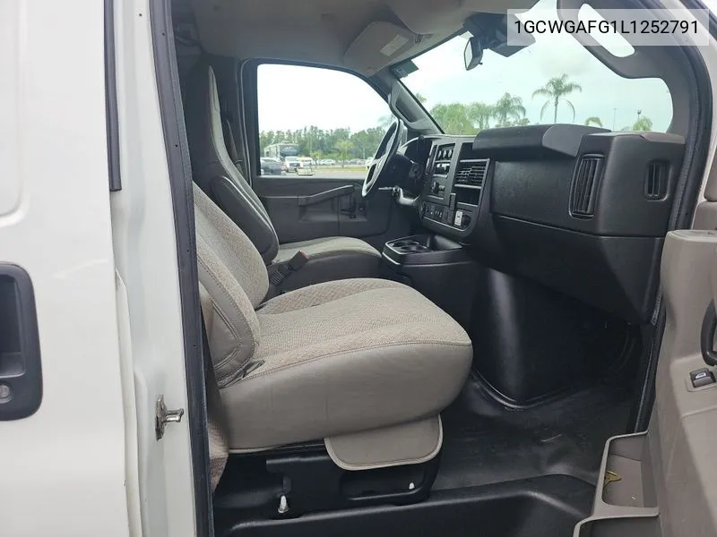 2020 Chevrolet Express G2500 VIN: 1GCWGAFG1L1252791 Lot: 40363500