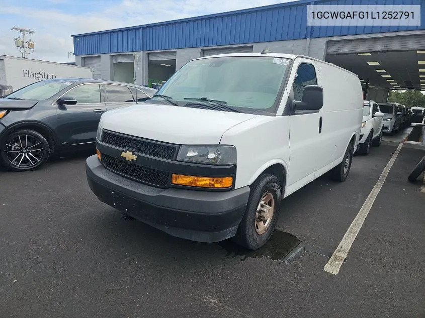 2020 Chevrolet Express G2500 VIN: 1GCWGAFG1L1252791 Lot: 40363500