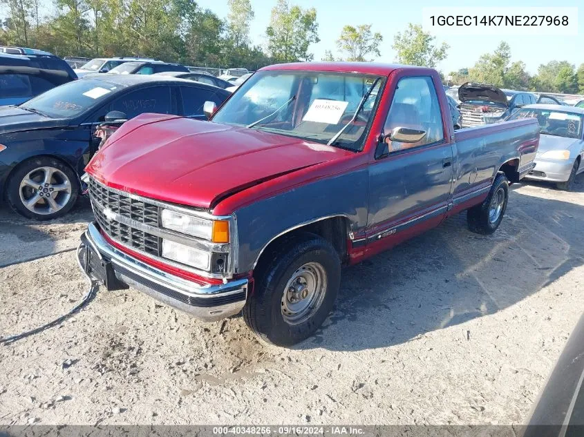 1992 Chevrolet Gmt-400 C1500 VIN: 1GCEC14K7NE227968 Lot: 40348256