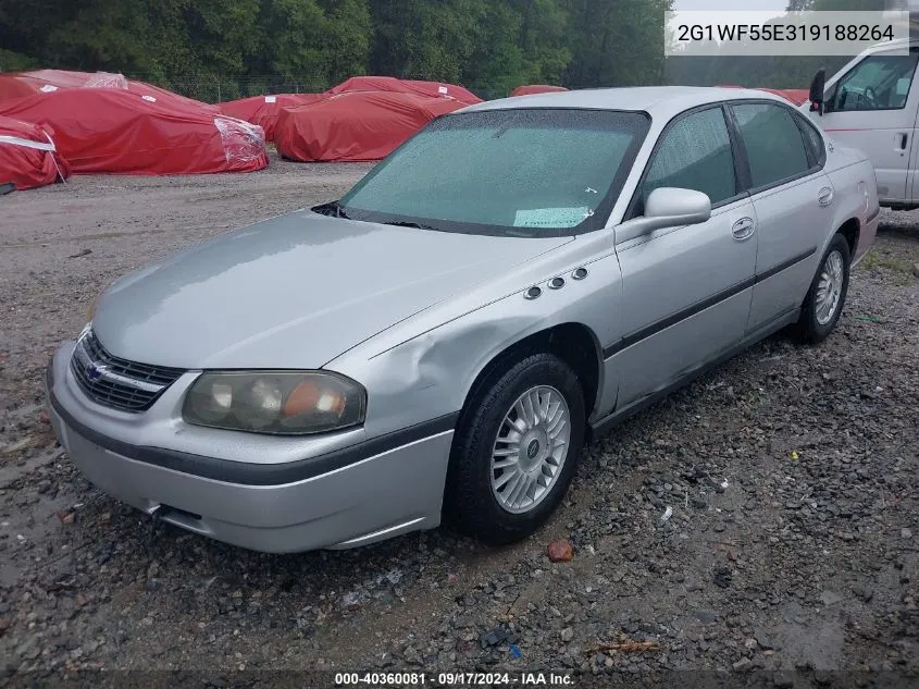 2001 Chevrolet Impala VIN: 2G1WF55E319188264 Lot: 40360081