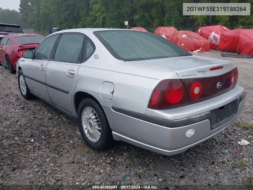 2001 Chevrolet Impala VIN: 2G1WF55E319188264 Lot: 40360081