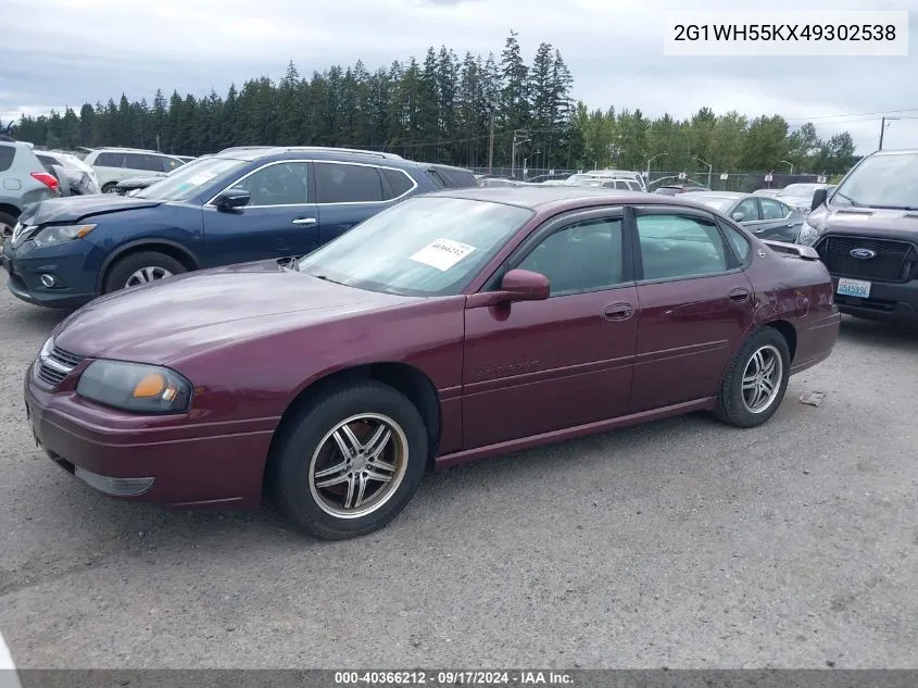 2004 Chevrolet Impala Ls VIN: 2G1WH55KX49302538 Lot: 40366212