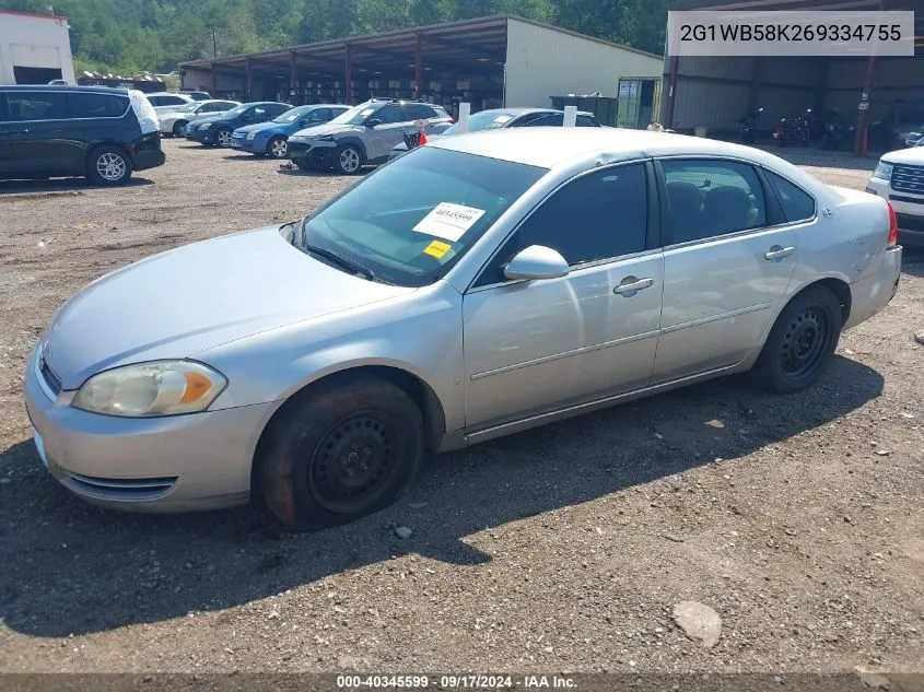 2G1WB58K269334755 2006 Chevrolet Impala Ls