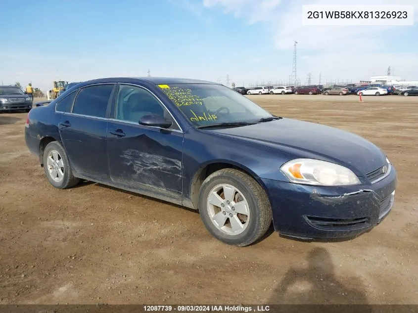 2008 Chevrolet Impala VIN: 2G1WB58KX81326923 Lot: 12087739