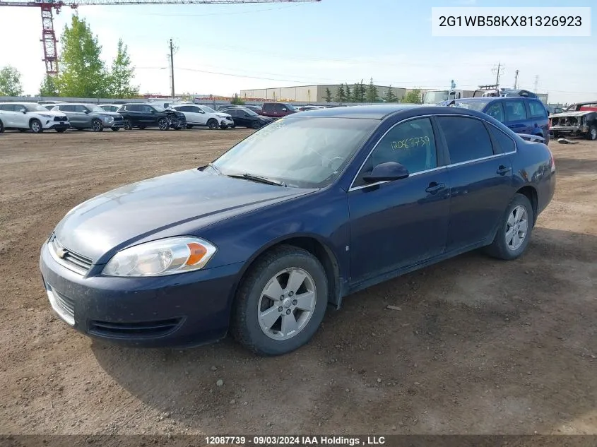 2008 Chevrolet Impala VIN: 2G1WB58KX81326923 Lot: 12087739