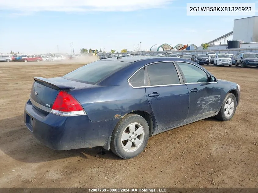 2008 Chevrolet Impala VIN: 2G1WB58KX81326923 Lot: 12087739