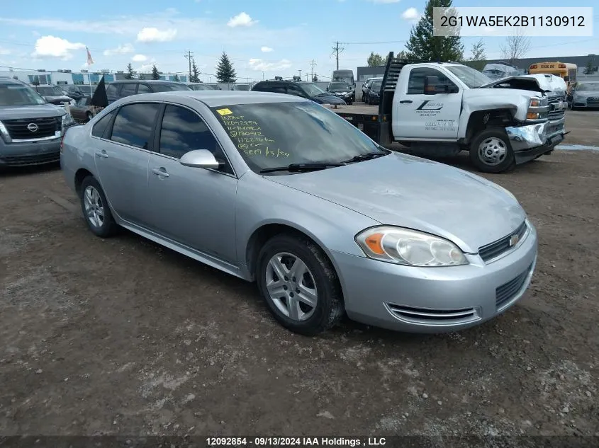 2G1WA5EK2B1130912 2011 Chevrolet Impala