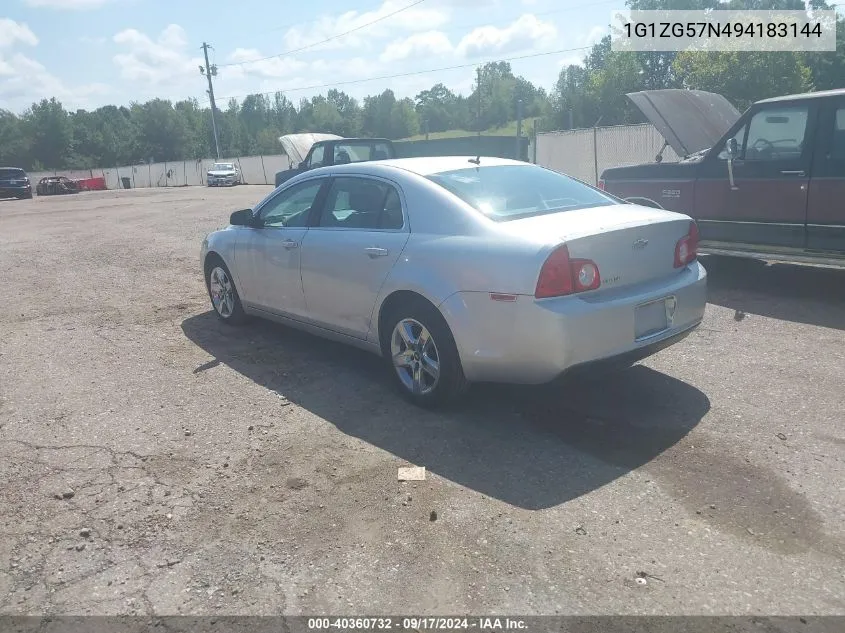 1G1ZG57N494183144 2009 Chevrolet Malibu Ls