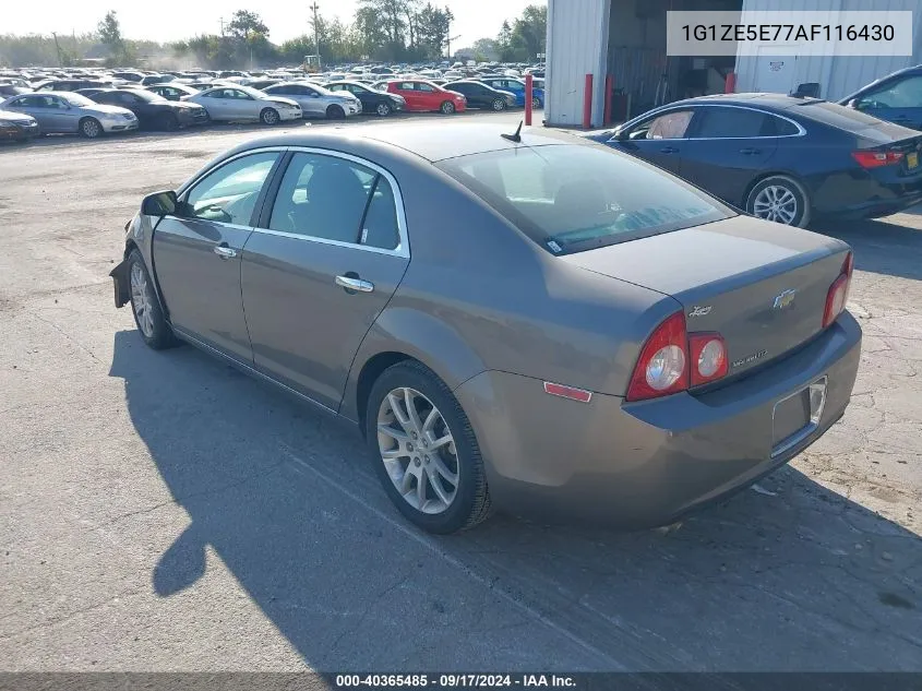 2010 Chevrolet Malibu Ltz VIN: 1G1ZE5E77AF116430 Lot: 40365485