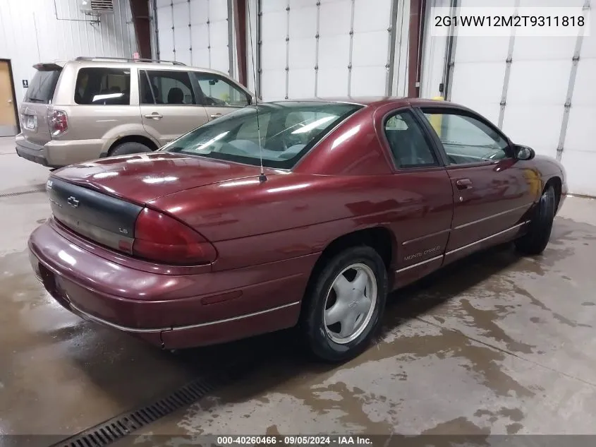 2G1WW12M2T9311818 1996 Chevrolet Monte Carlo Ls