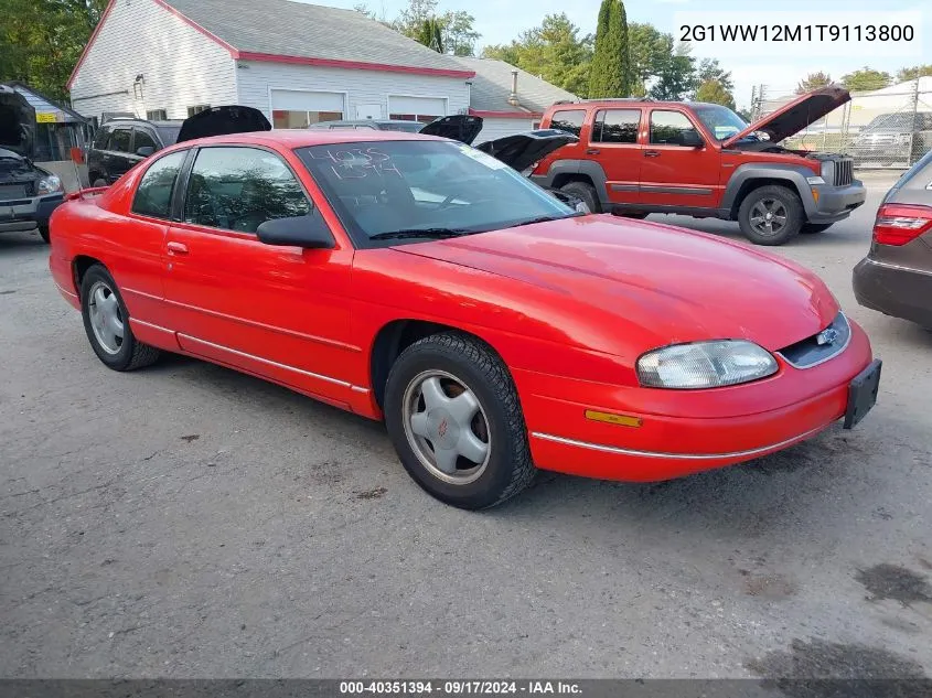 1996 Chevrolet Monte Carlo Ls VIN: 2G1WW12M1T9113800 Lot: 40351394