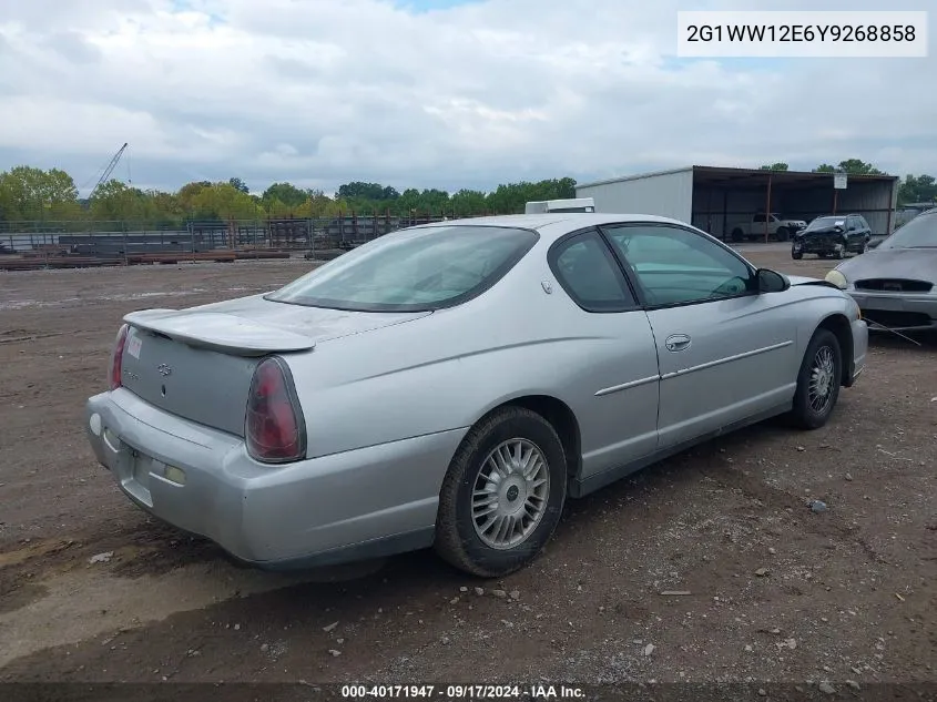 2000 Chevrolet Monte Carlo Ls VIN: 2G1WW12E6Y9268858 Lot: 40171947