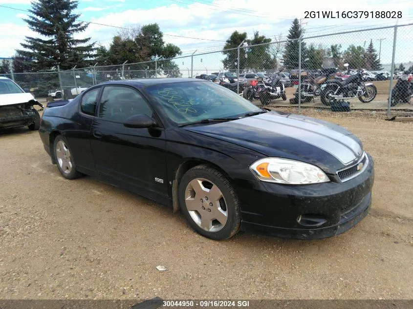 2007 Chevrolet Monte Carlo Ss VIN: 2G1WL16C379188028 Lot: 30044950