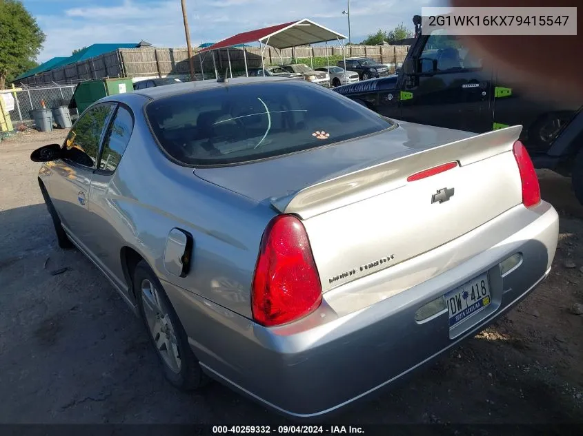 2G1WK16KX79415547 2007 Chevrolet Monte Carlo Lt