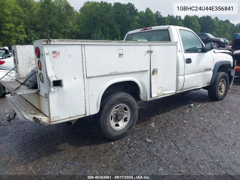 2004 Chevrolet Silverado 2500Hd Ls/Work Truck VIN: 1GBHC24U44E356841 Lot: 40353561