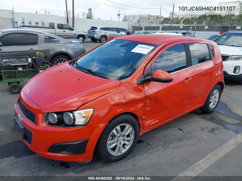 2012 Chevrolet Sonic 2Lt VIN: 1G1JC6SH4C4151107 Lot: 40360382